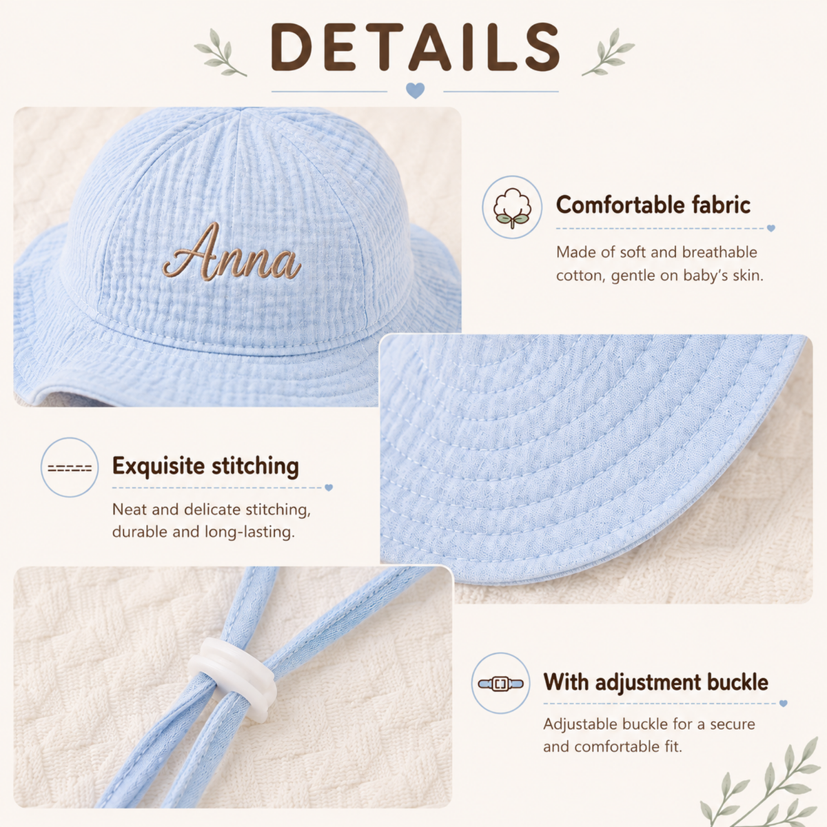 Little Breeze Personalized Bucket Hat