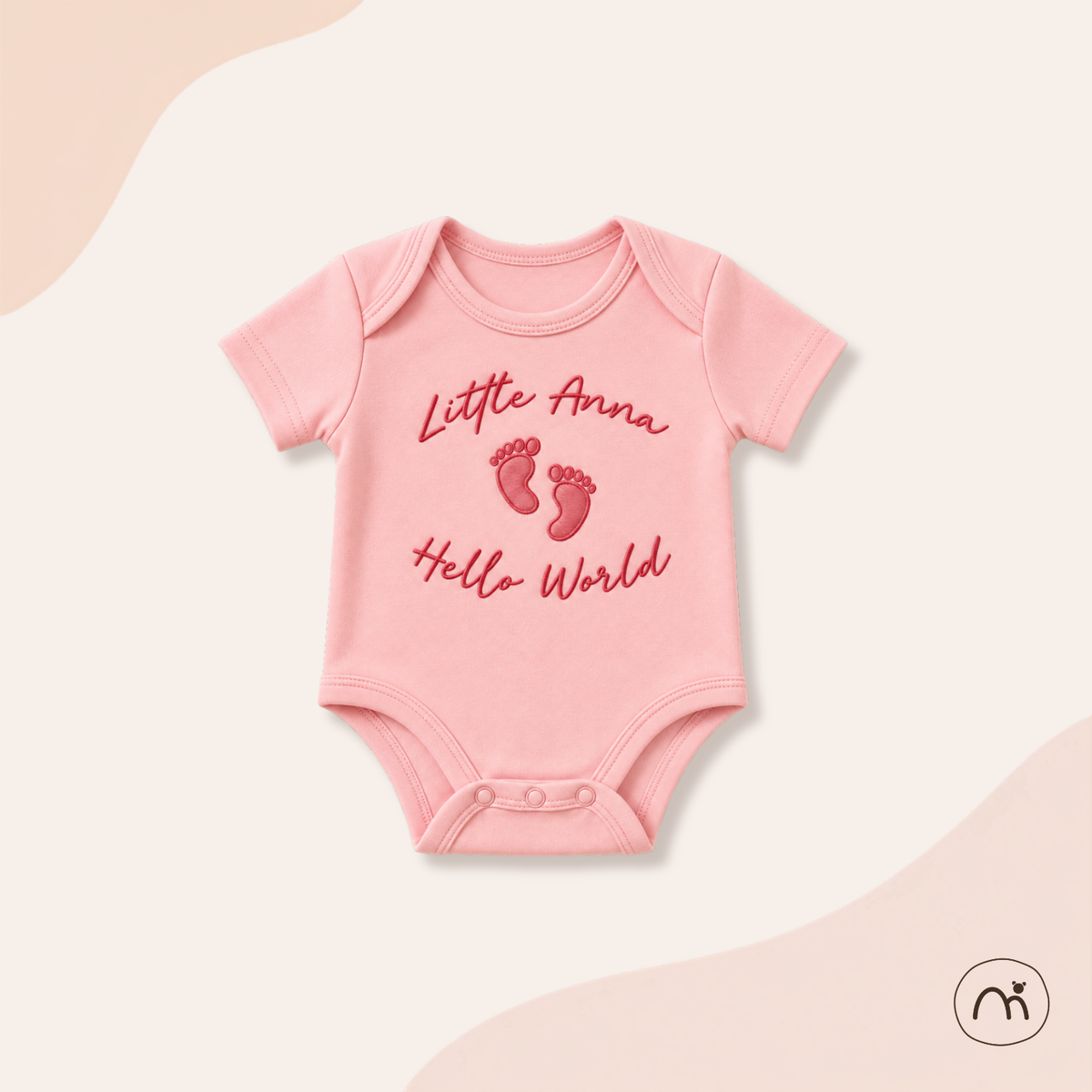 Personalized Little Footprints Bodysuit