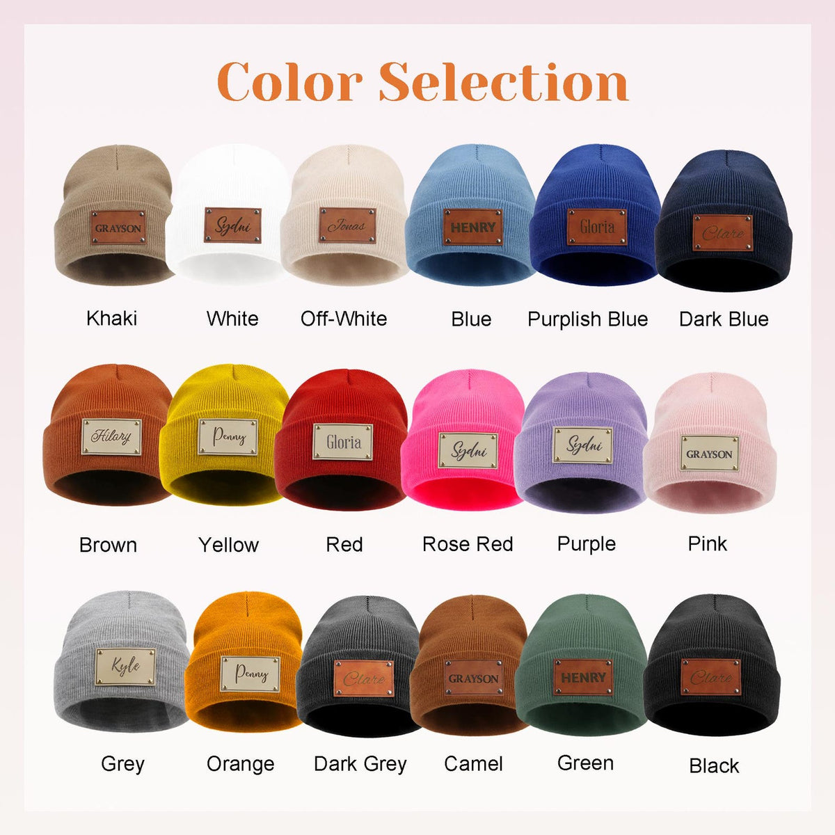 Customize Name Knit Beanie