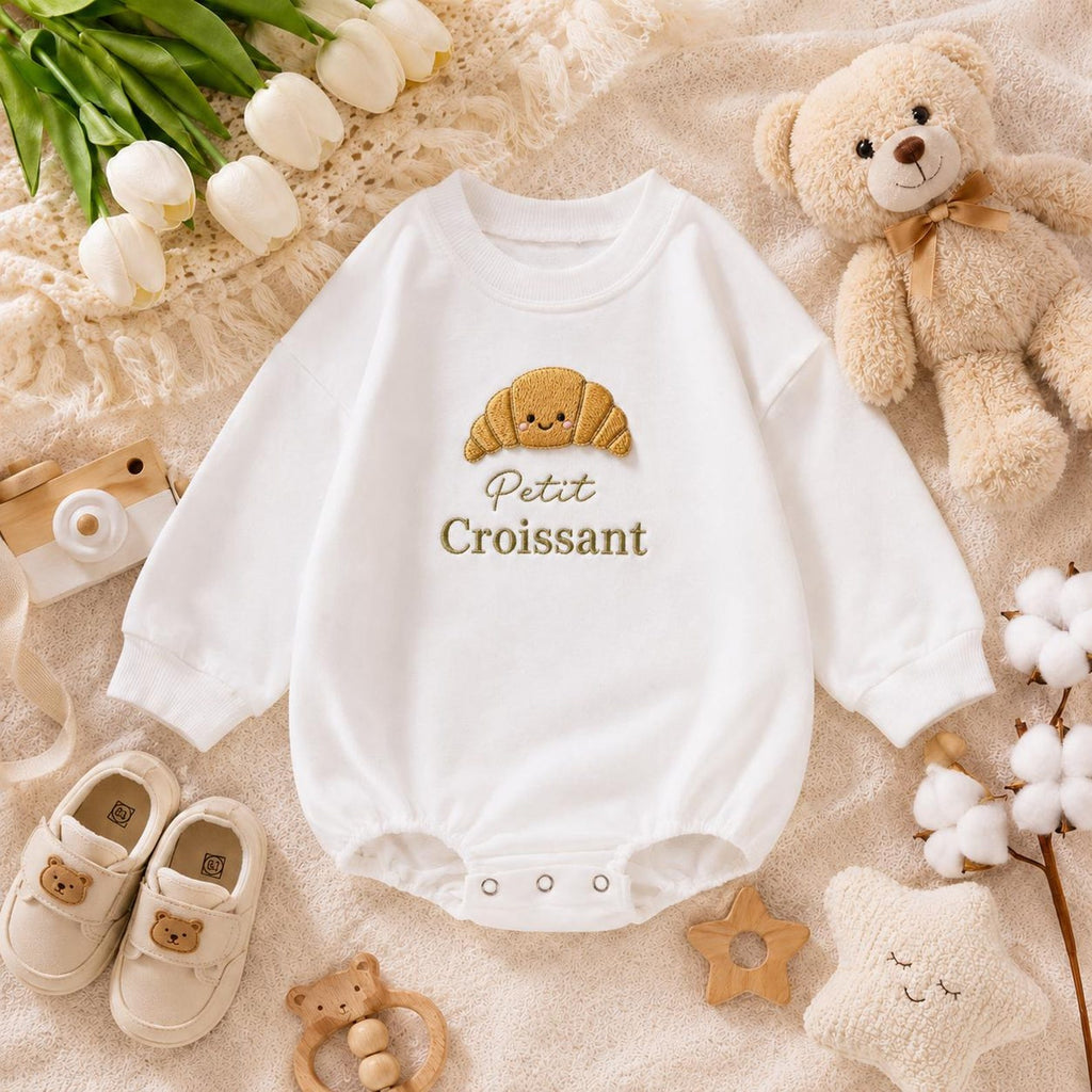 Petit Croissant Baby Romper