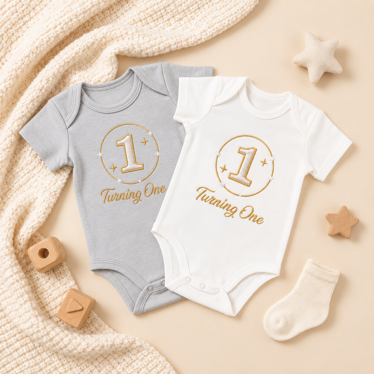 My First Birthday Baby Bodysuit