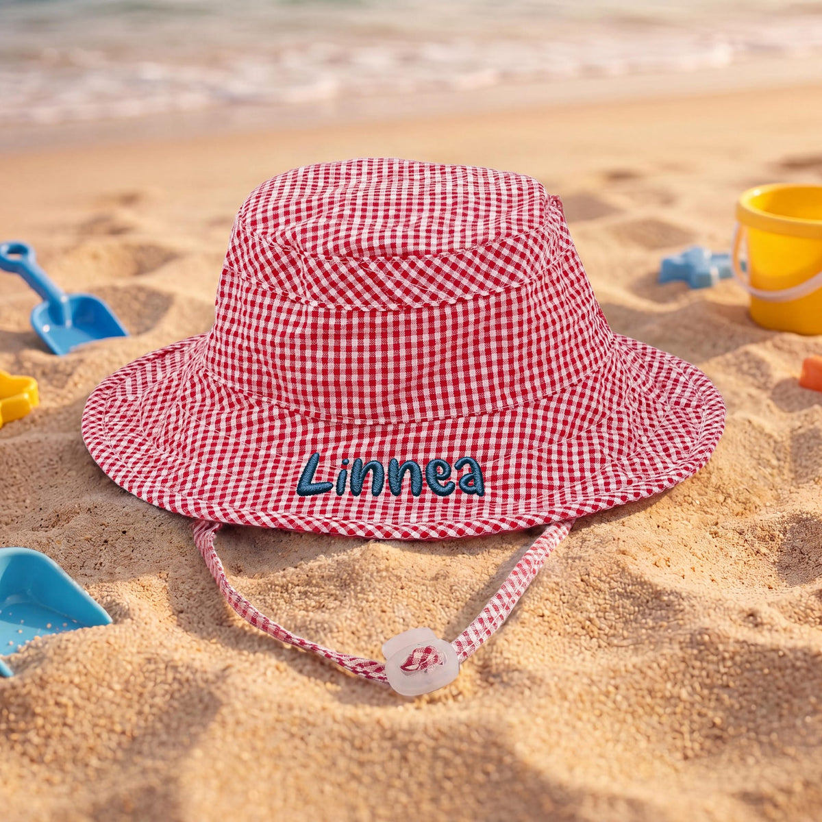 Sunny Check Personalized Bucket Hat