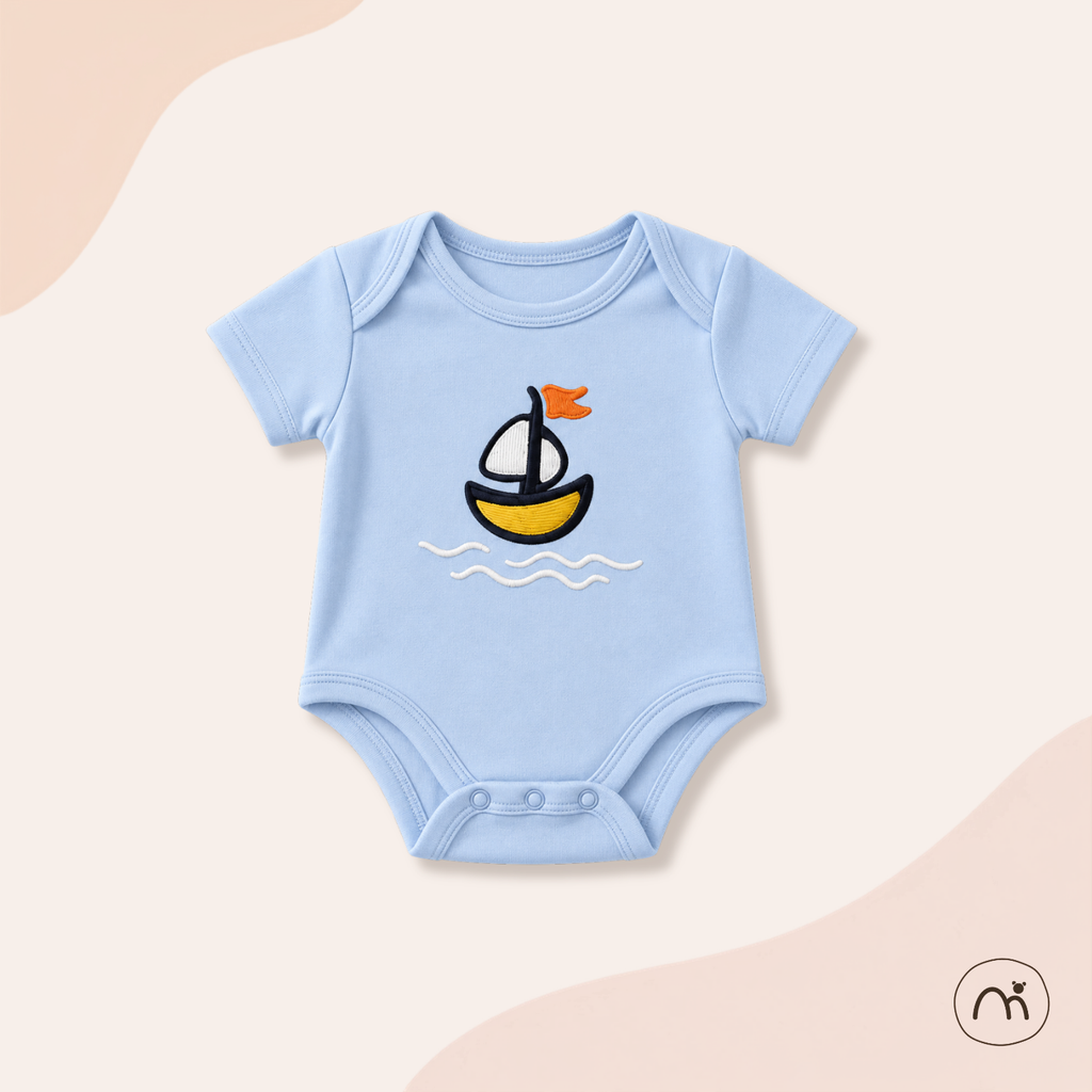 Little Sailboat Baby Bodysuit