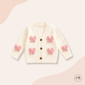 Pink Bow Baby Knit Cardigan