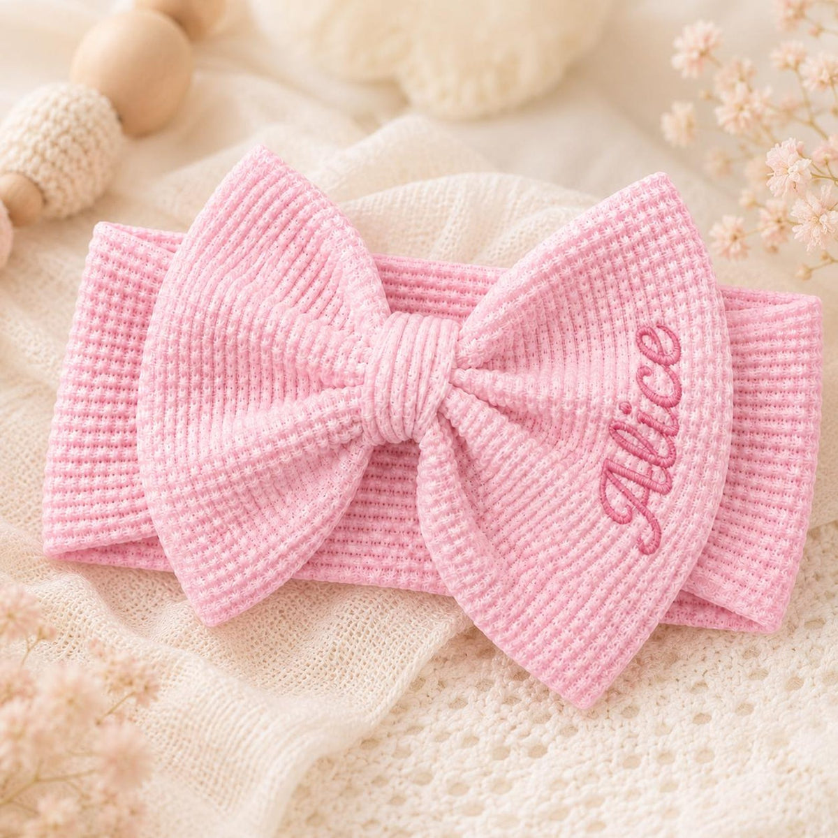Personalized Big Bow Headband