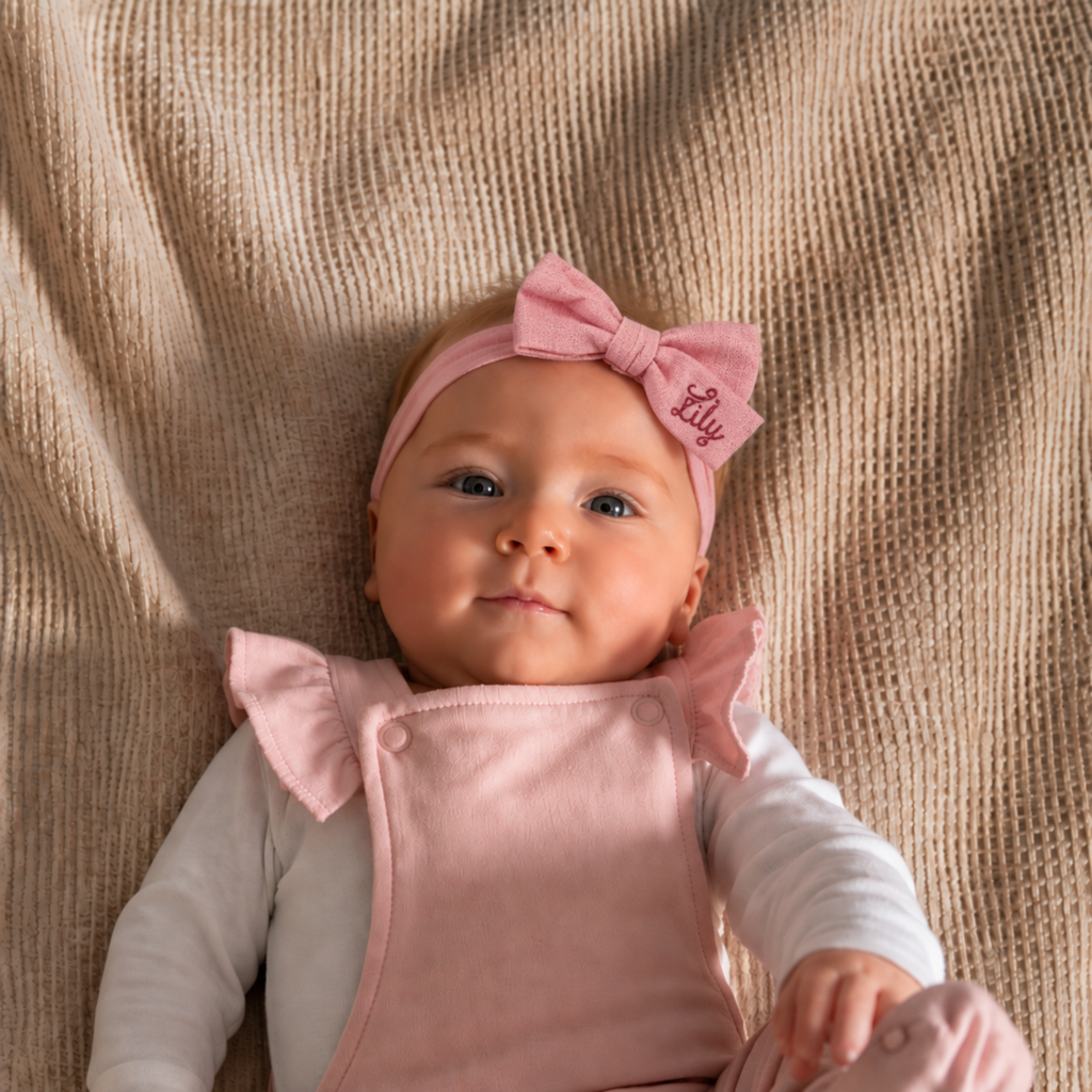 Personalized Classic Bow Headband