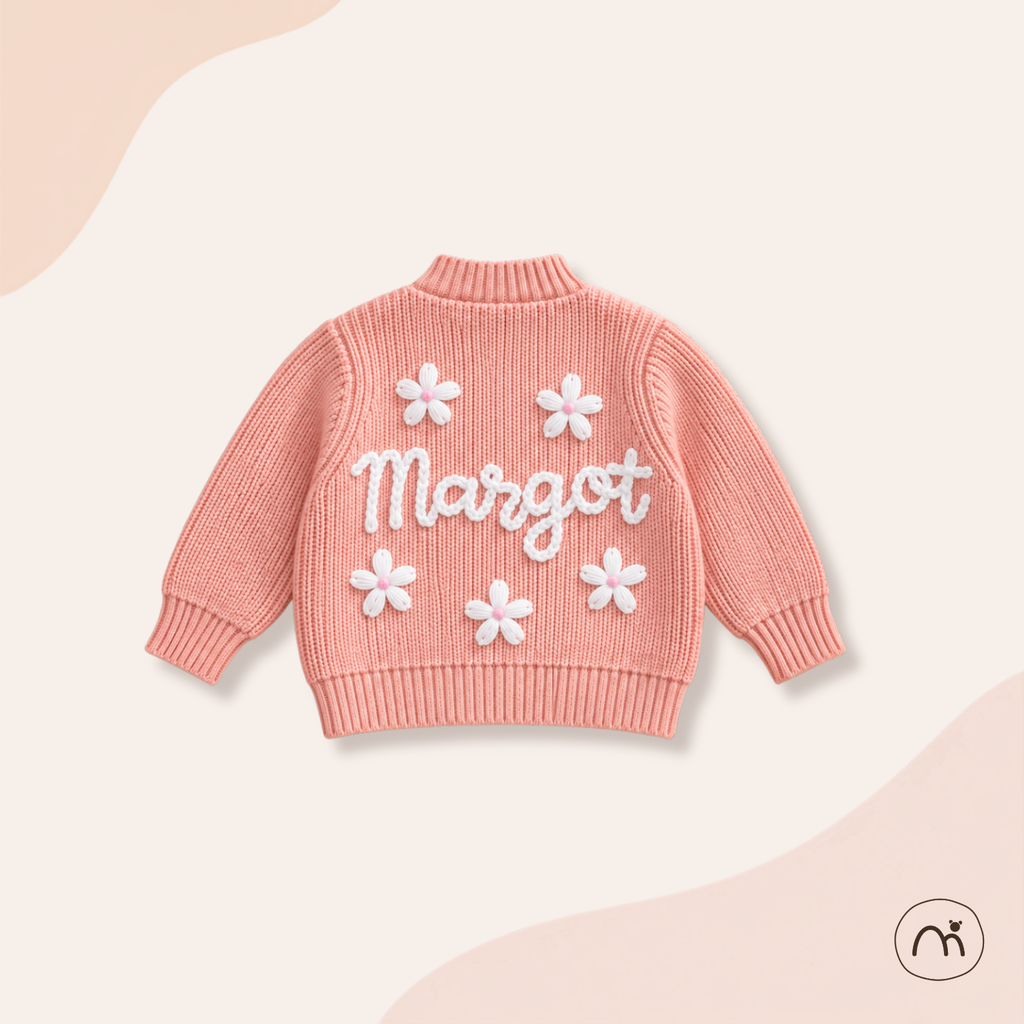 Personalized Little Bloom Cardigan