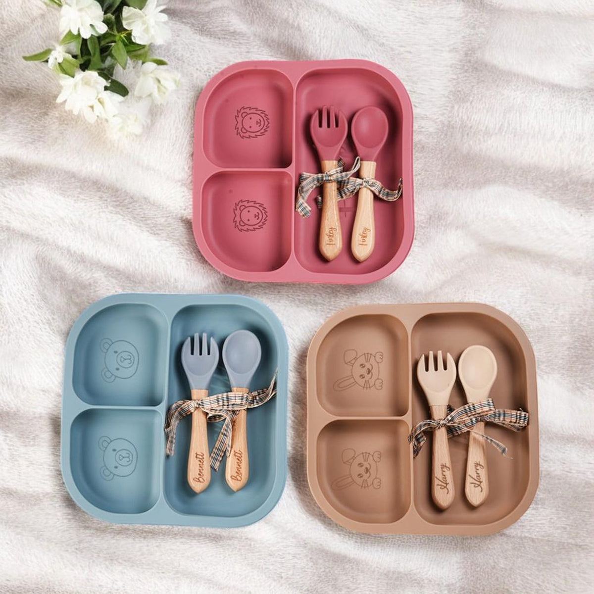 Personalized 3-Piece Baby Feeding Set