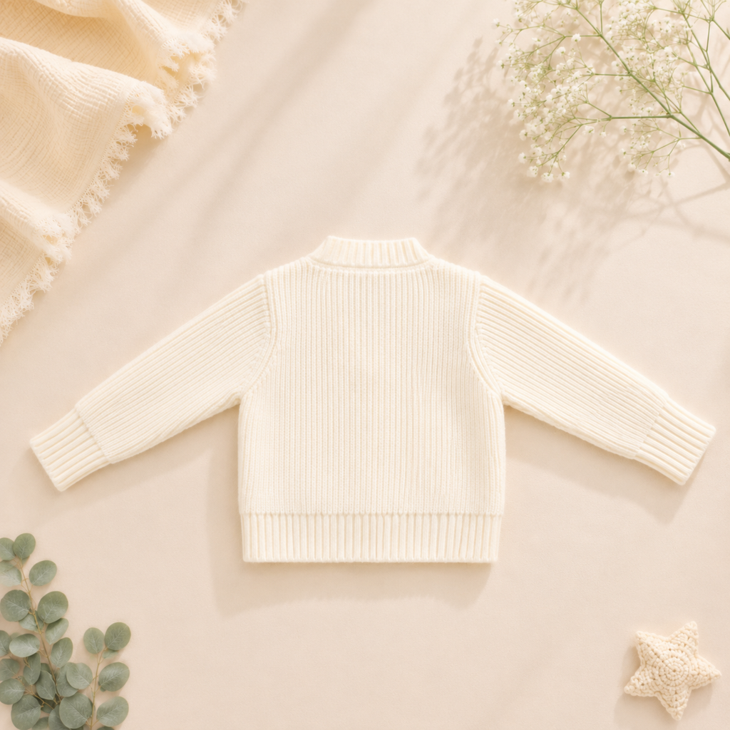 Pink Bow Baby Knit Cardigan