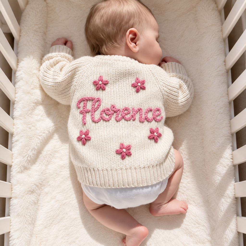 Personalized Little Bloom Cardigan