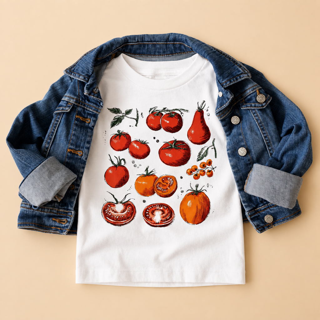 Vintage Tomato Garden Kids T-Shirt