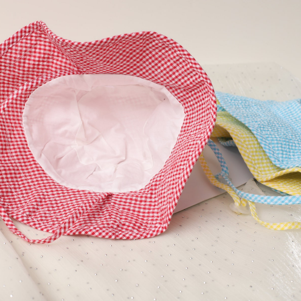 Gingham Personalized Bucket Hat