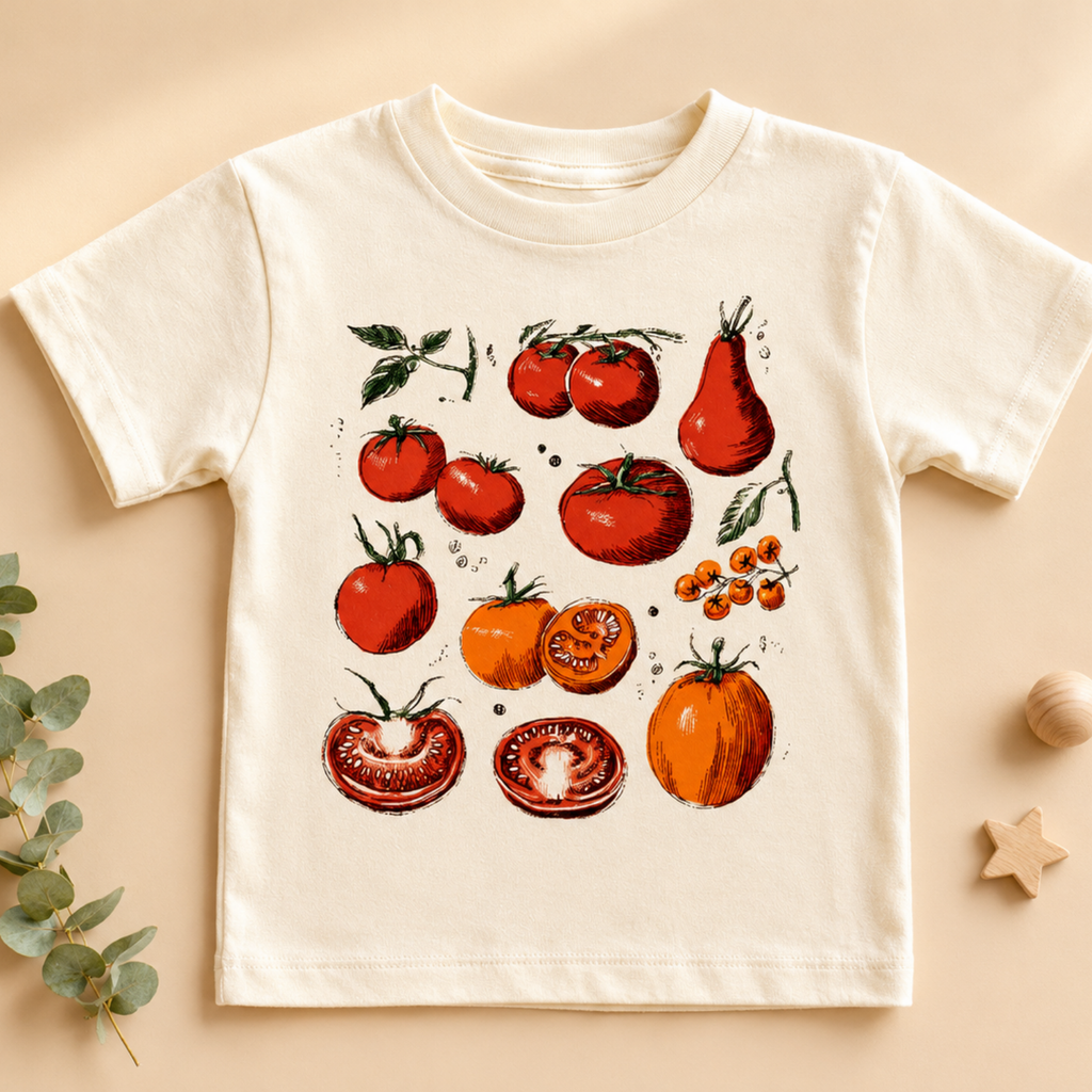Vintage Tomato Garden Kids T-Shirt