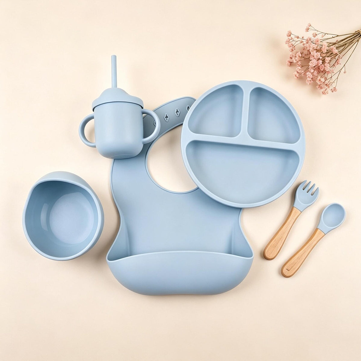 Personalized 6-Piece Baby Mealtime Set