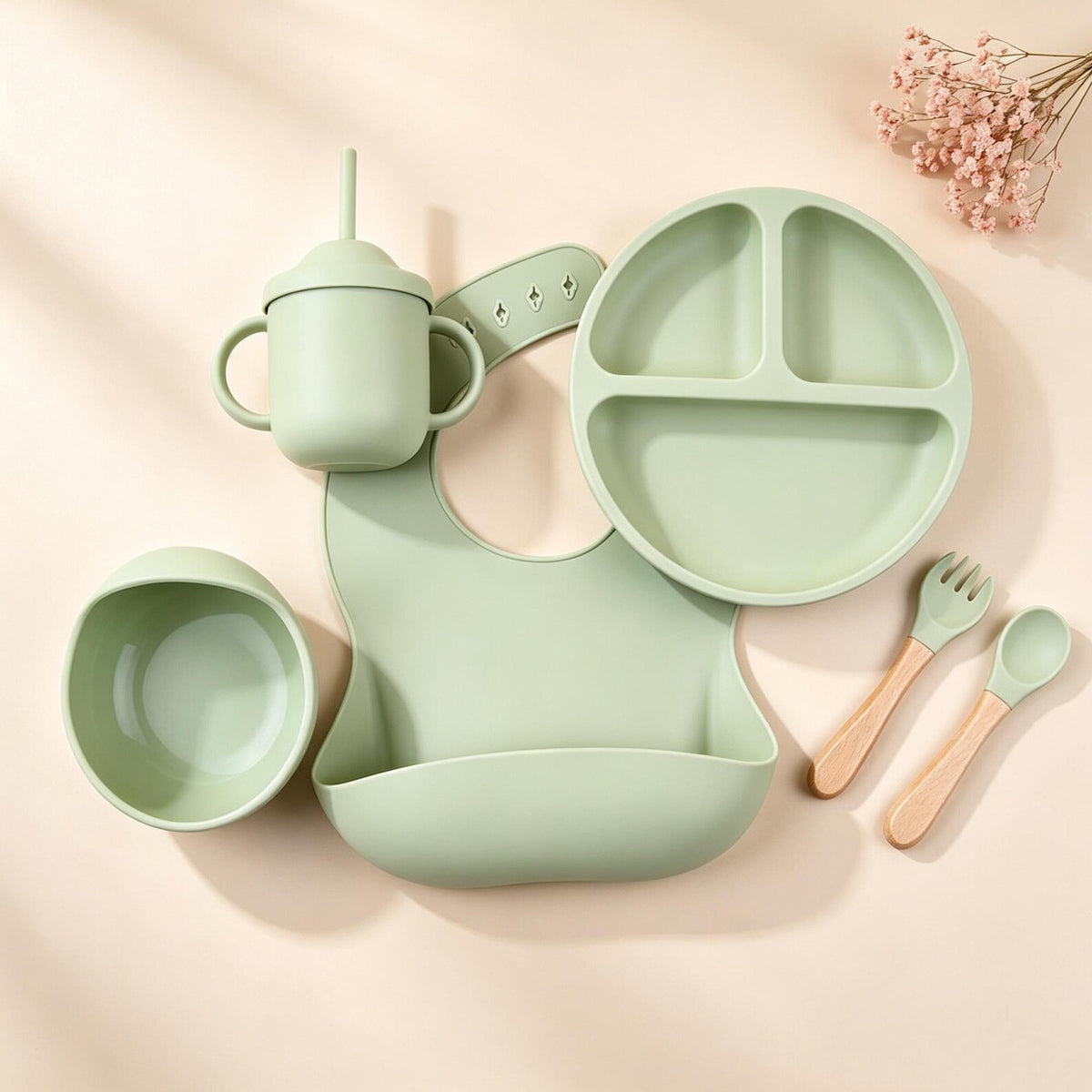 Personalized 6-Piece Baby Mealtime Set