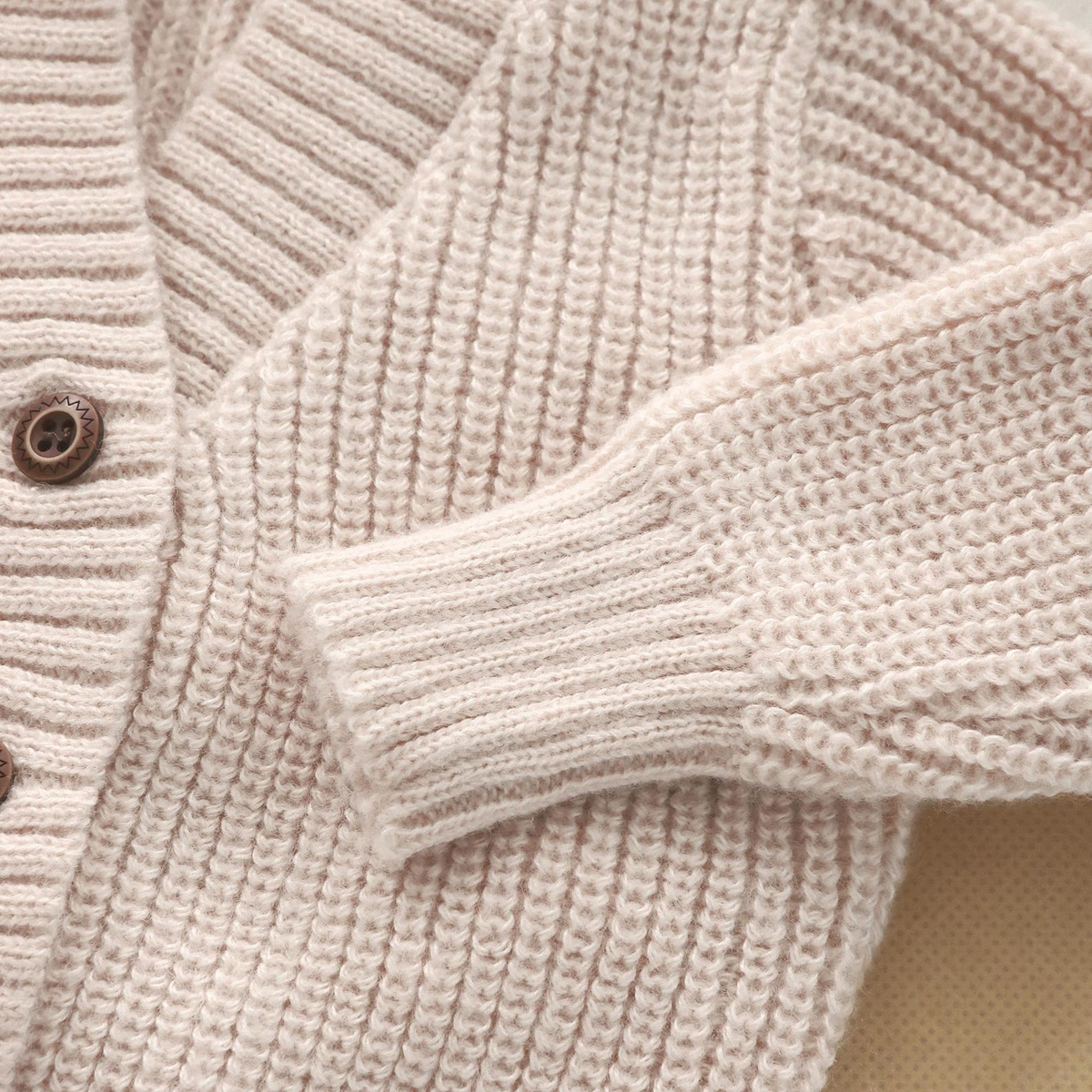 Floral Knit Baby Cardigan