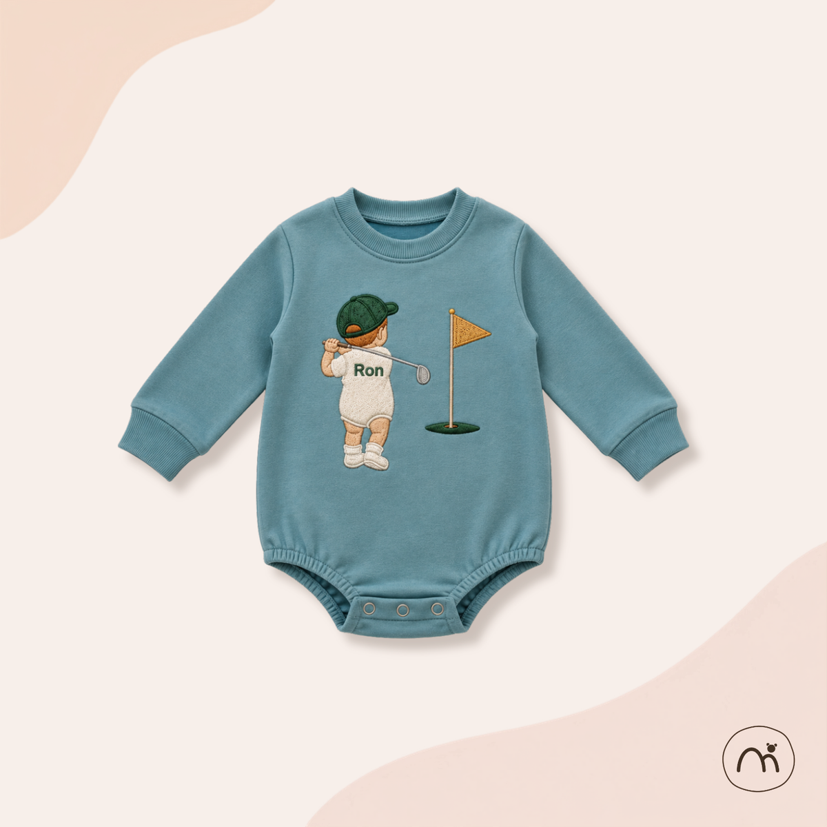 Personalized Little Golfer Baby Romper