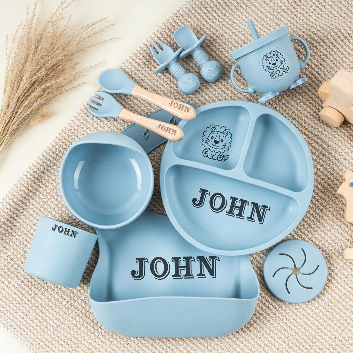 Personalized 10-Piece Baby Mealtime Set
