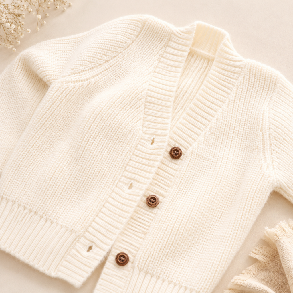 Pink Bow Baby Knit Cardigan