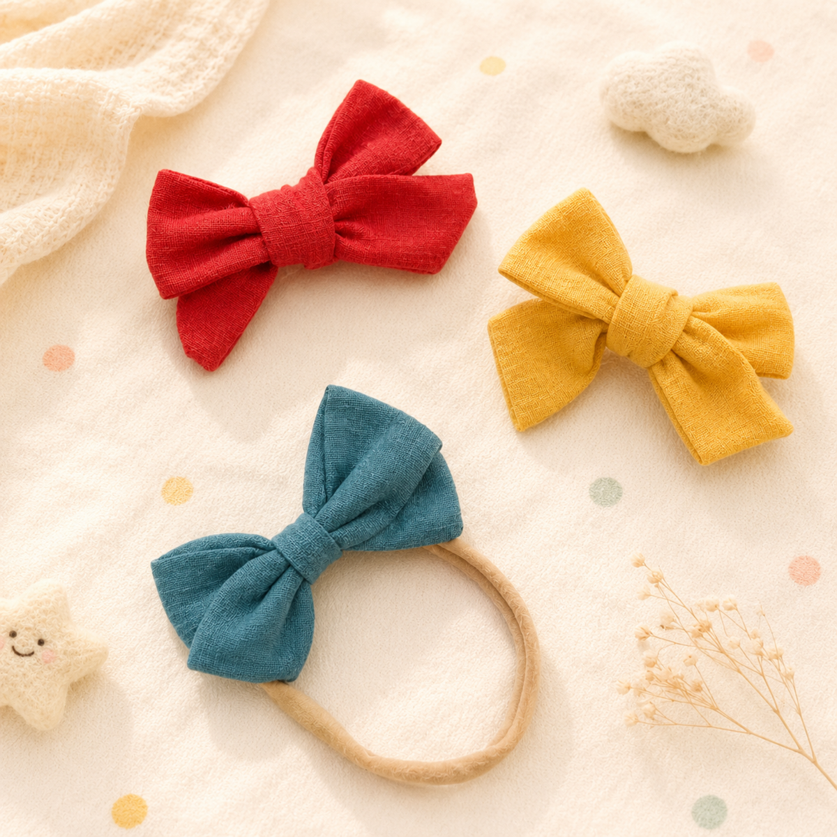 Personalized Classic Bow Headband