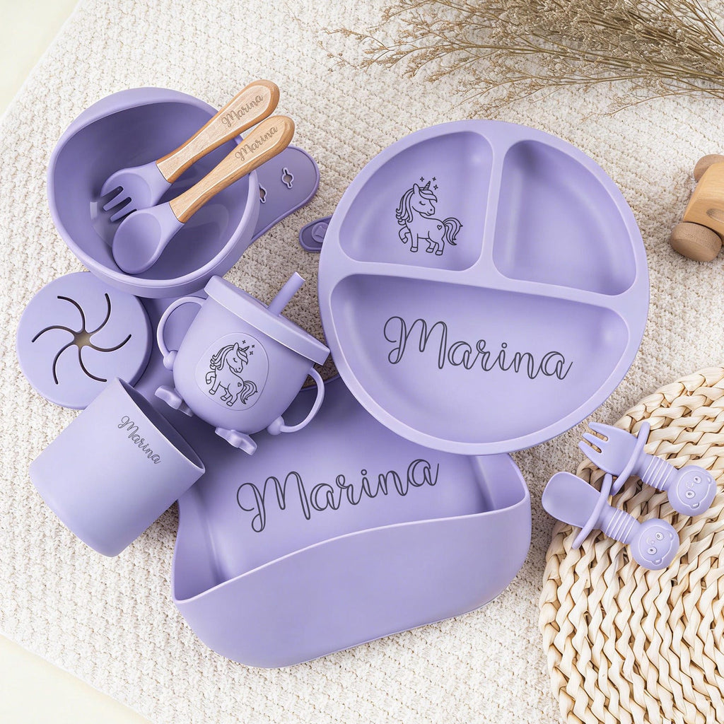 Personalized 10-Piece Baby Mealtime Set