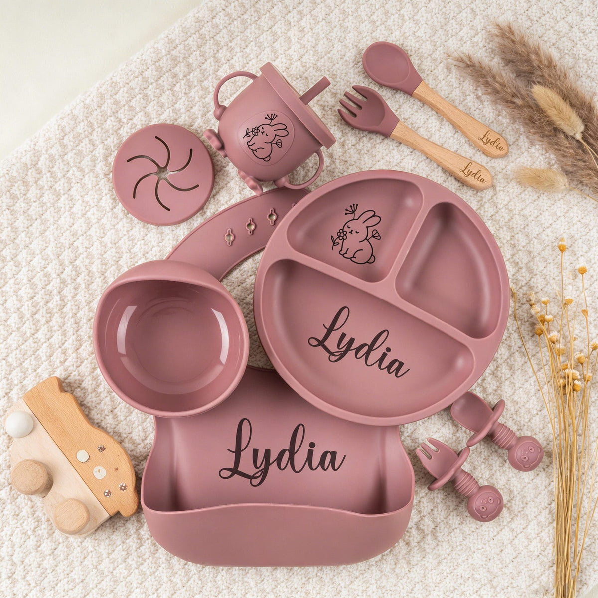 Personalized 10-Piece Baby Mealtime Set