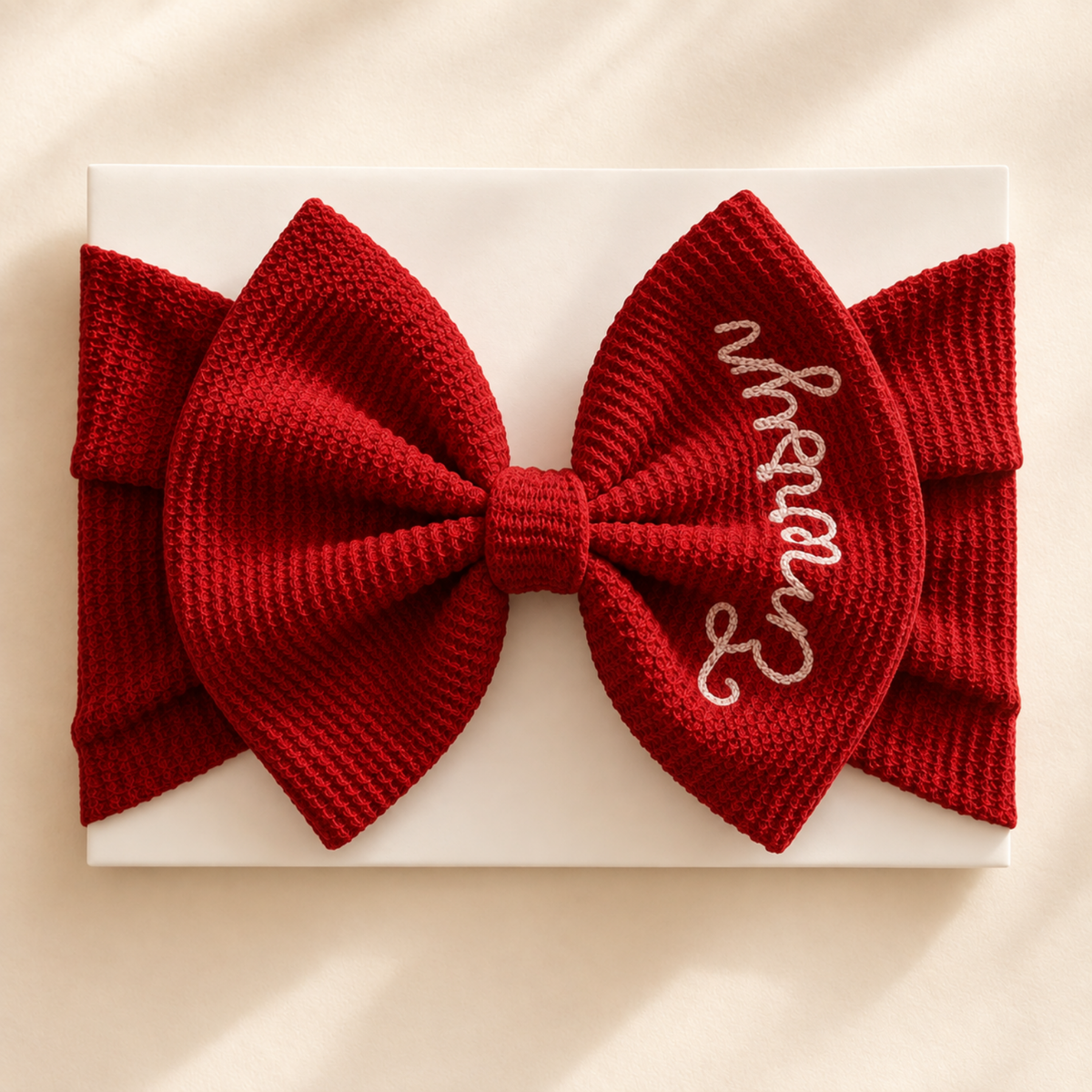 Personalized Big Bow Headband