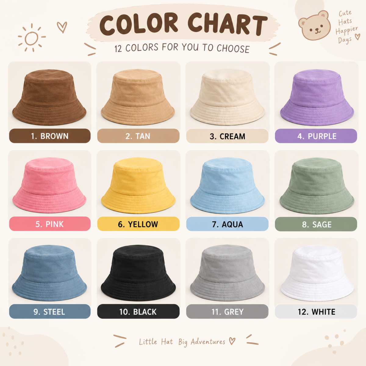 Little Explorer Personalized Bucket Hat