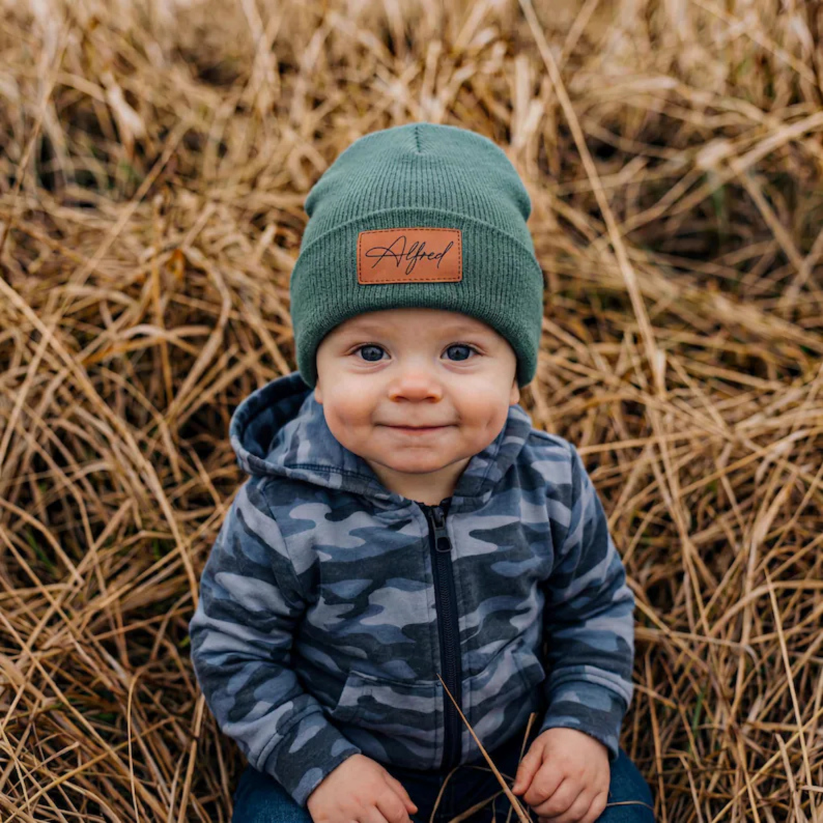 Personalized Name Patch Beanie