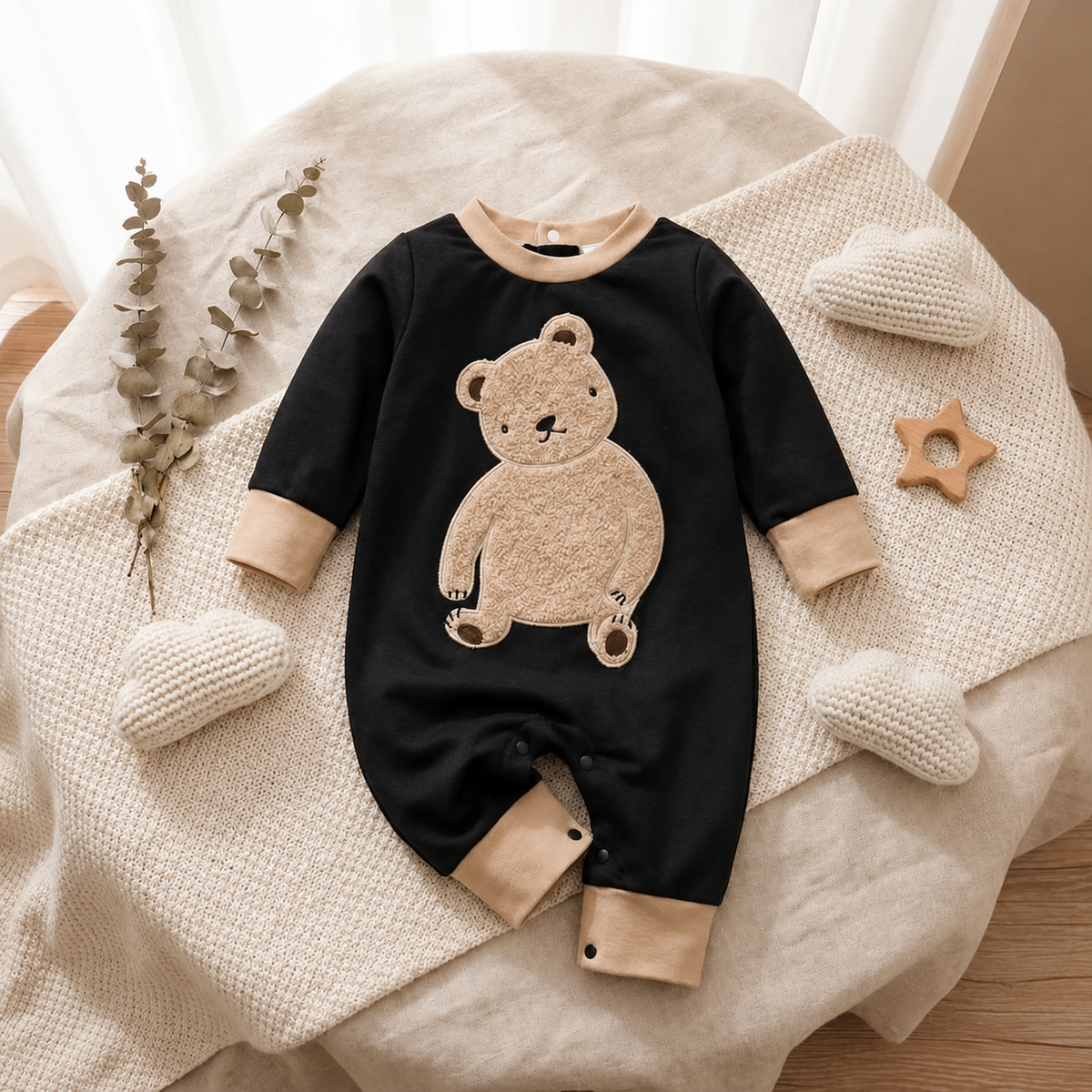 Teddy Bear Baby Romper