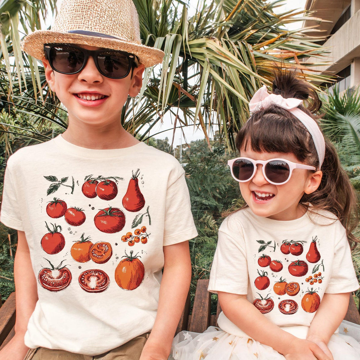 Vintage Tomato Garden Kids T-Shirt