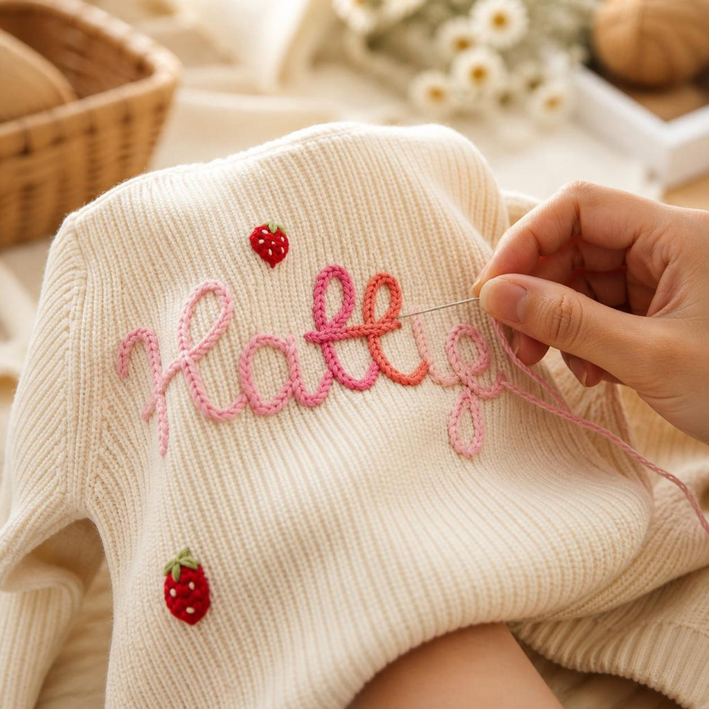 Personalized Name Baby Knit Cardigan