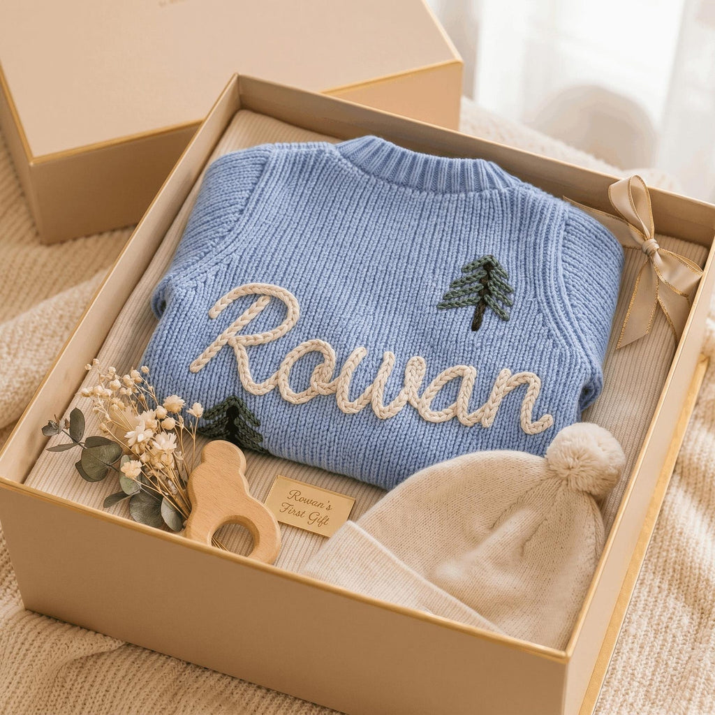 Personalized Little Pine Cardigan