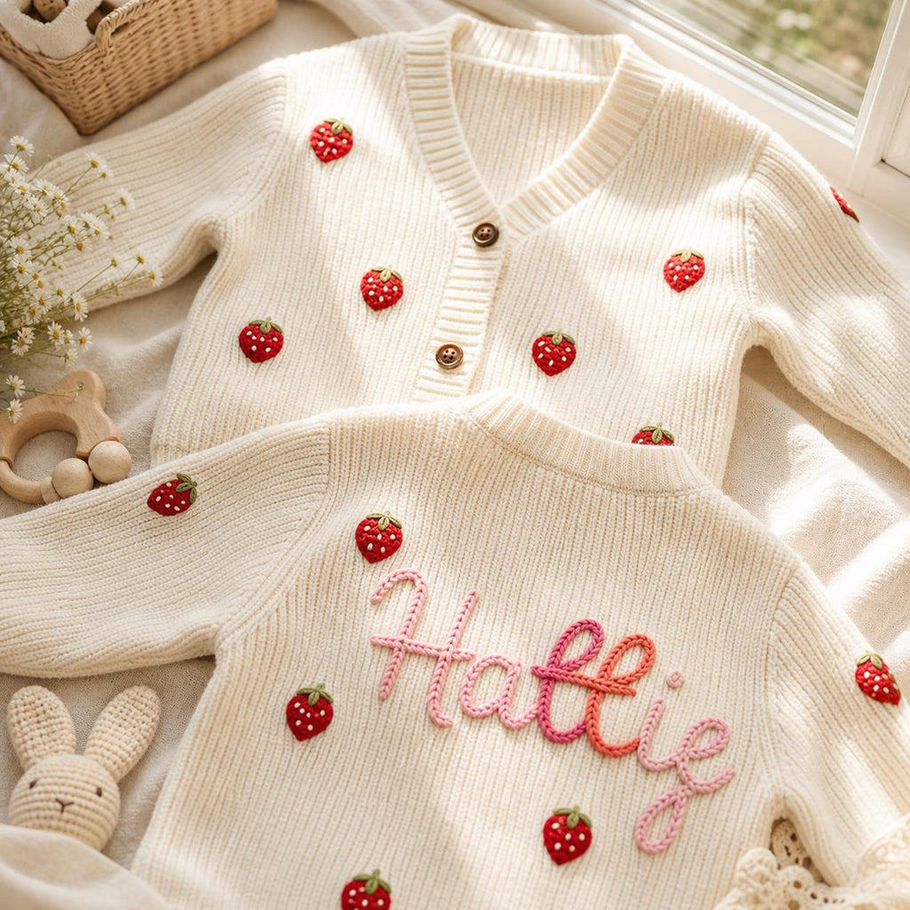 Personalized Name Baby Knit Cardigan