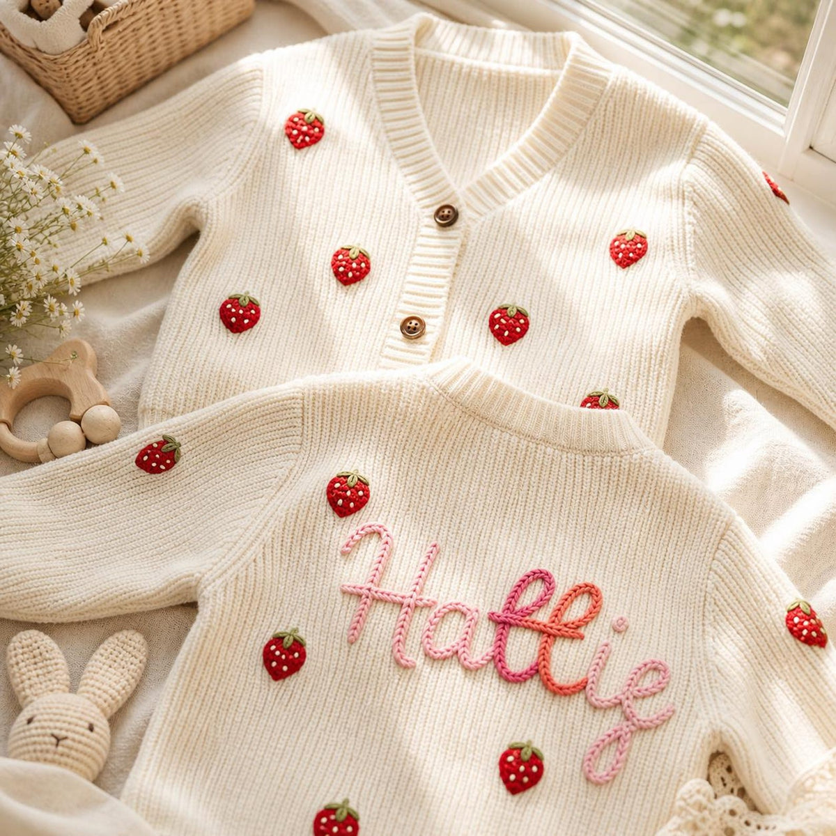 Personalized Name Baby Knit Cardigan
