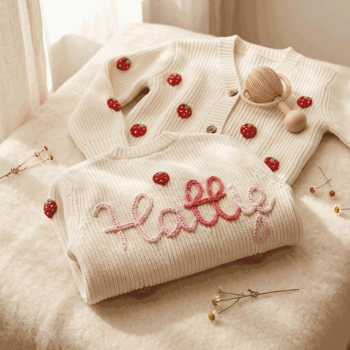 Personalized Name Baby Knit Cardigan