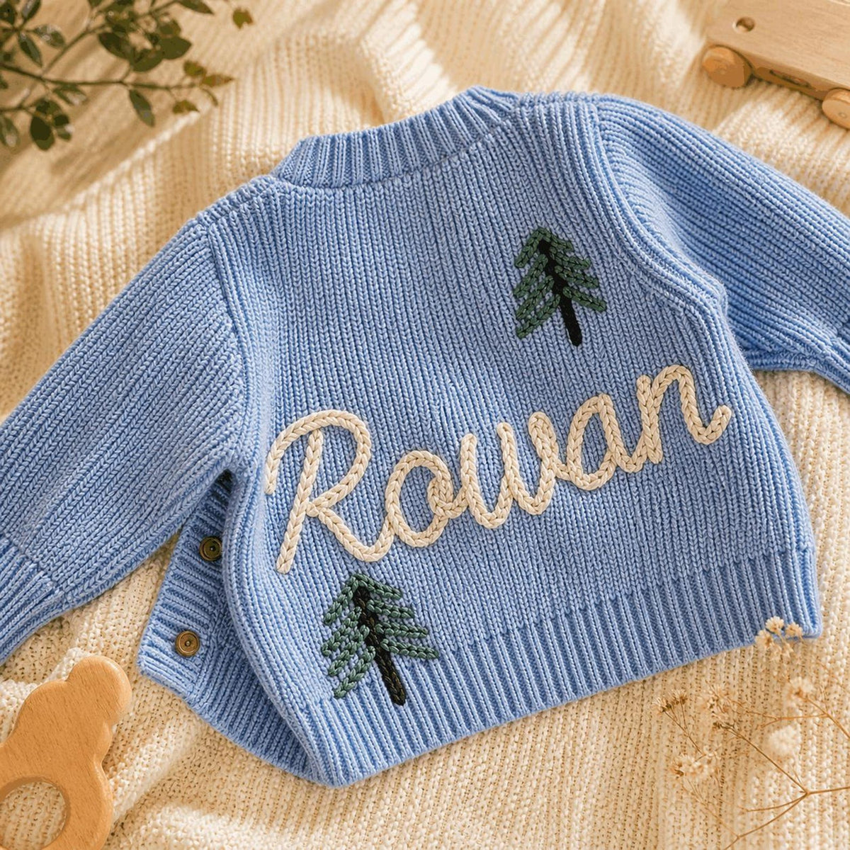 Personalized Little Pine Cardigan